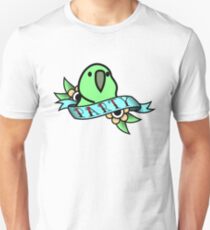 Party Parrot Vintage Tattoo Slim Fit T-Shirt