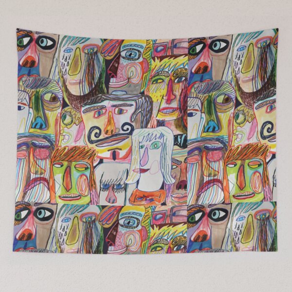 Item preview, Artistic Collage Of Multiple Faces designed and sold by Teepocalypse.