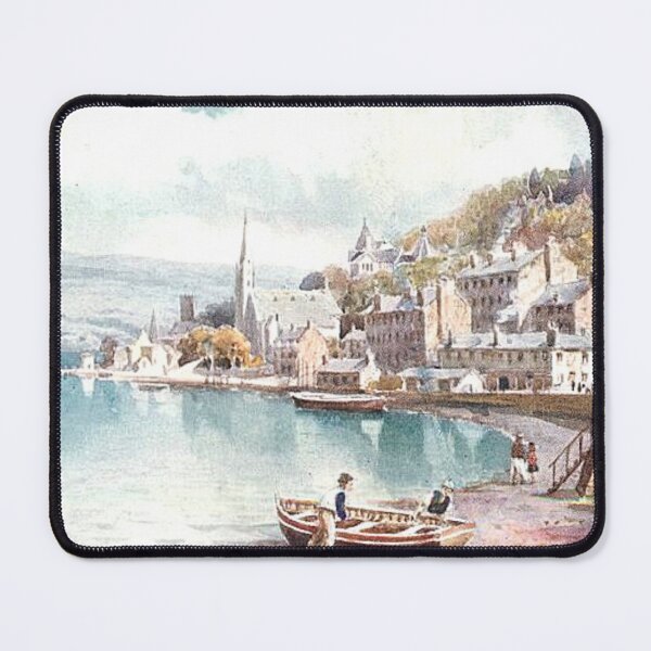 Item preview, Vintage Illustration of Port Bannatyne, Isle of Bute designed and sold by yourscotland.