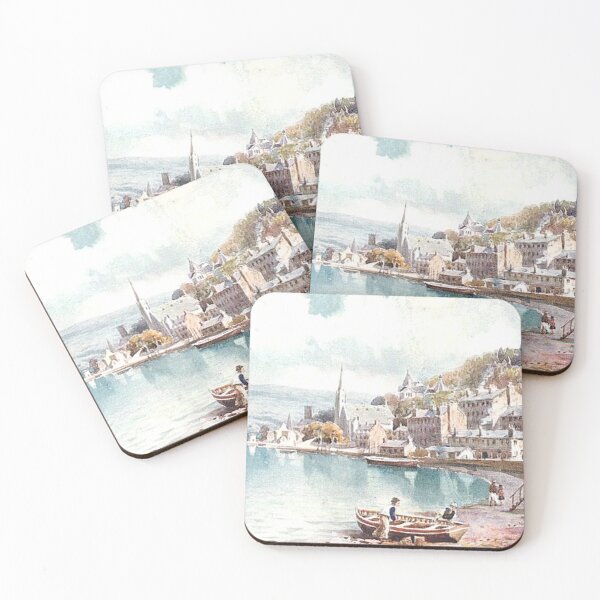 Item preview, Vintage Illustration of Port Bannatyne, Isle of Bute designed and sold by yourscotland.