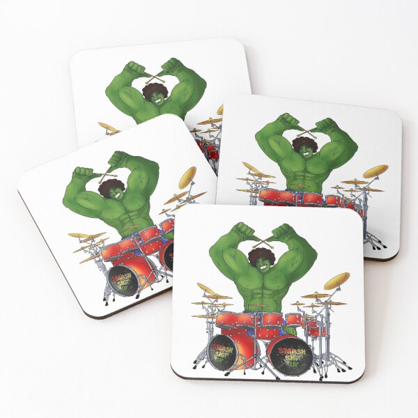 Aperçu de l'œuvre Batteur vert - Smash sh*t Up créée et vendue par TomT0m.