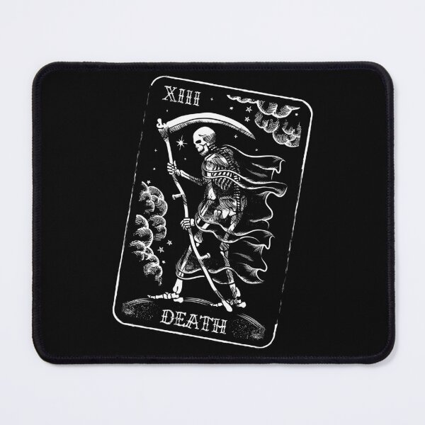 Item preview, Death Tarot Card with Reaper Skeleton Reading Profound Change designed and sold by SpreadForSatan.