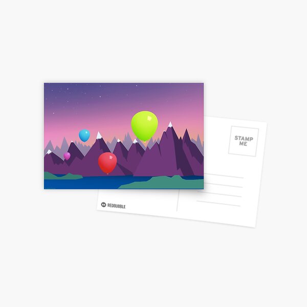 A bright evening Postcard