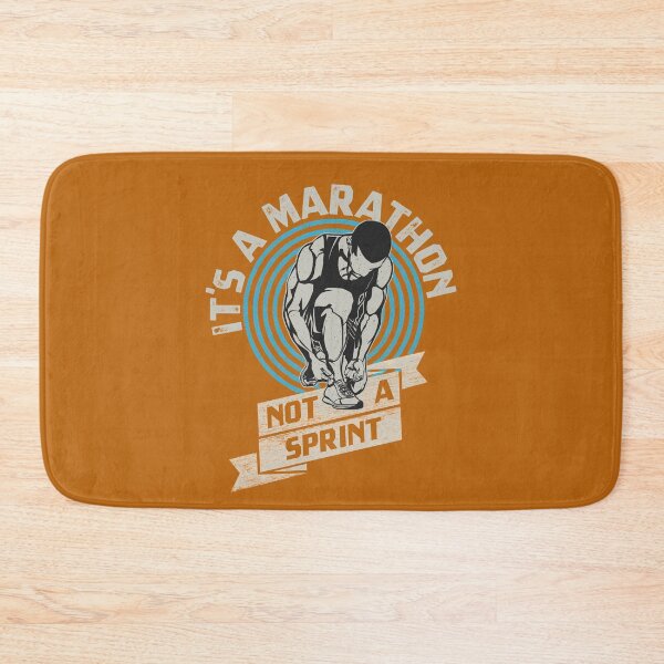 Item preview, It's A Marathon Not A Sprint motivational running quote designed and sold by FontGraphics.