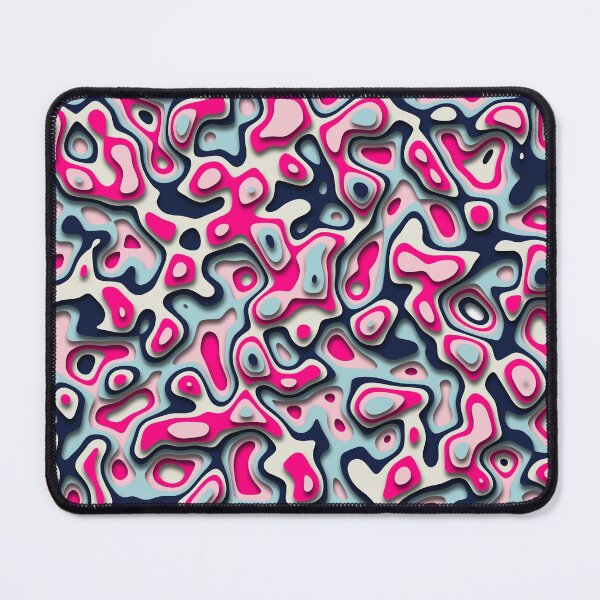 Item preview, Funky Retro Abstract Pattern - Pink and blue designed and sold by RomeoSketches.