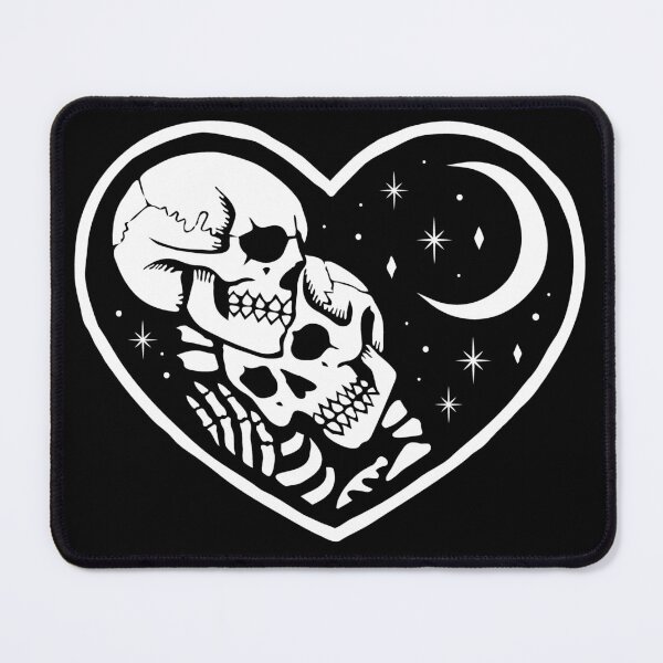 Item preview, Together Forever Skeletons under the Crescent Moon designed and sold by SpreadForSatan.