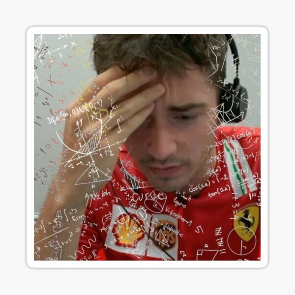 Charles Leclerc Formula One Reaction Meme Sticker