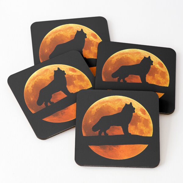 Item preview, Husky Dog Silhouette Moon Siberian Husky lover designed and sold by alaechamlal.