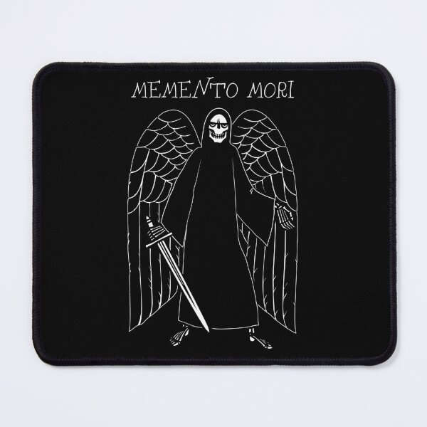 Item preview, Memento Mori Rad Death Skull Reaper w/ Sword & Wings designed and sold by SpreadForSatan.