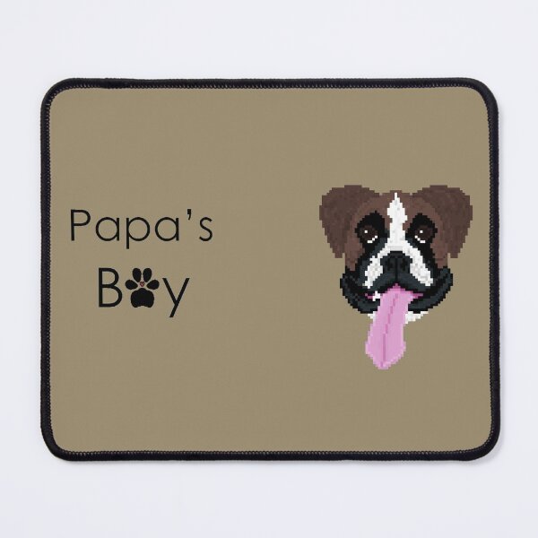 Item preview, Boxer dog tongue Papas Boy pixel art designed and sold by For the love of Pixels.