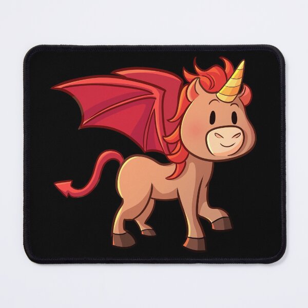 Item preview, Cute Halloween Unicorn in Devil Costume designed and sold by Pink Pineapple Works.