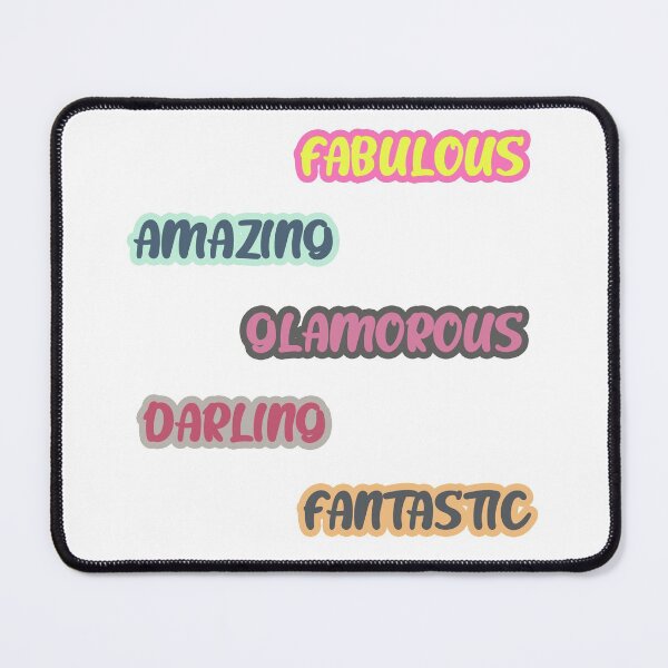 Item preview, Fabulous, Amazing, Glamorous, Darling, Fantastic, Positive Words designed and sold by RomeoSketches.