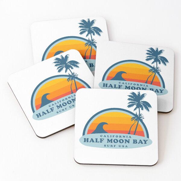 Item preview, Half Moon Bay California Vintage Retro Surf USA Travel Vacation Summer Sunset Beach designed and sold by tmartinezta.