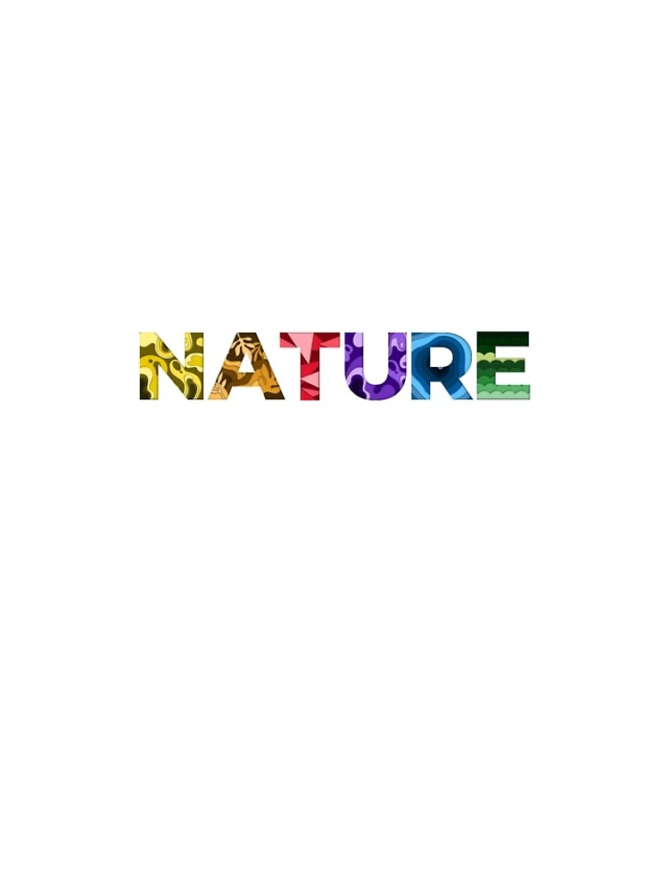 Thumbnail 4 of 4, iPhone Case, Nature In Rainbow Letters designed and sold by FoxCodeCreation.