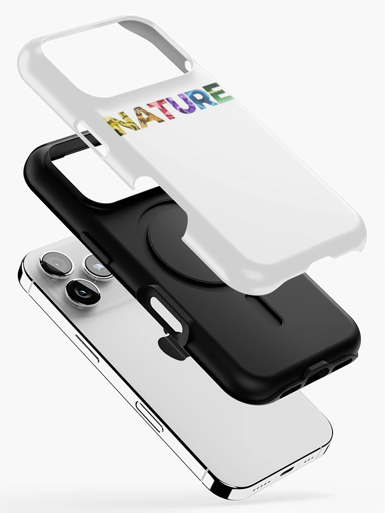 Thumbnail 2 of 4, iPhone Case, Nature In Rainbow Letters designed and sold by FoxCodeCreation.
