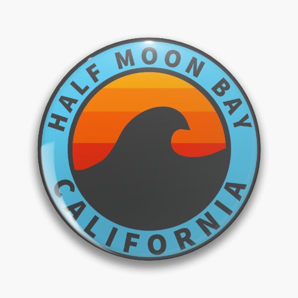 Item preview, Half Moon Bay California Vintage Retro Surf USA Travel Vacation Summer Sunset Beach designed and sold by tmartinezta.