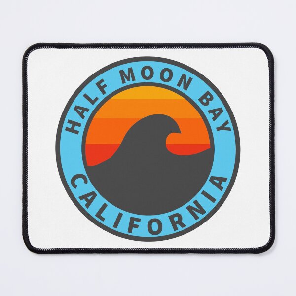 Item preview, Half Moon Bay California Vintage Retro Surf USA Travel Vacation Summer Sunset Beach designed and sold by tmartinezta.