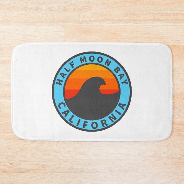 Item preview, Half Moon Bay California Vintage Retro Surf USA Travel Vacation Summer Sunset Beach designed and sold by tmartinezta.