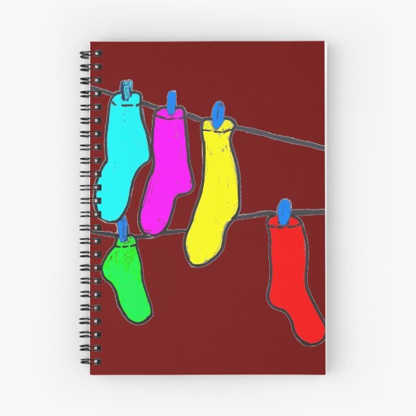Item preview, Wash day socks on a leash by GM Design housewife Hausmann family designed and sold by G-M-Designs.