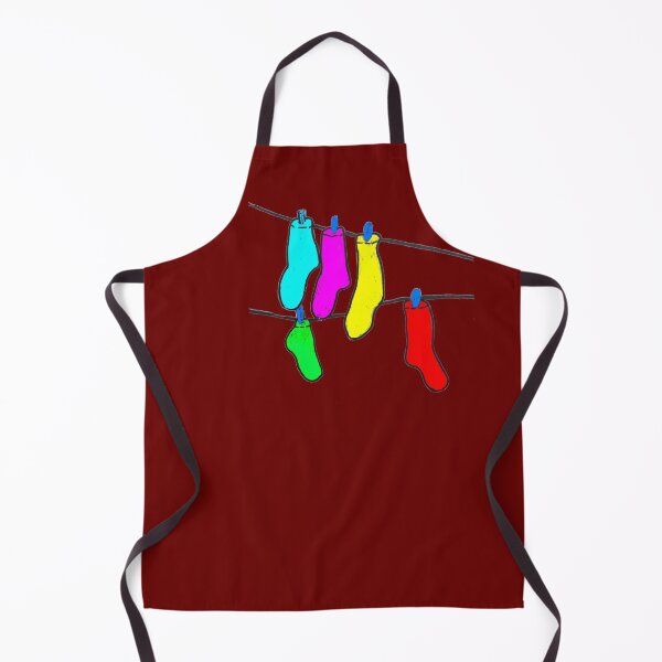 Item preview, Wash day socks on a leash by GM Design housewife Hausmann family designed and sold by G-M-Designs.