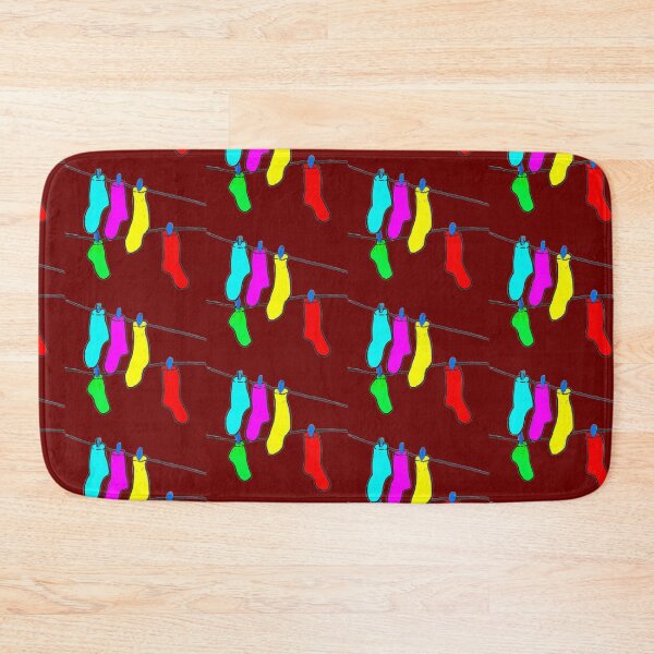 Item preview, Wash day socks on a leash by GM Design housewife Hausmann family designed and sold by G-M-Designs.