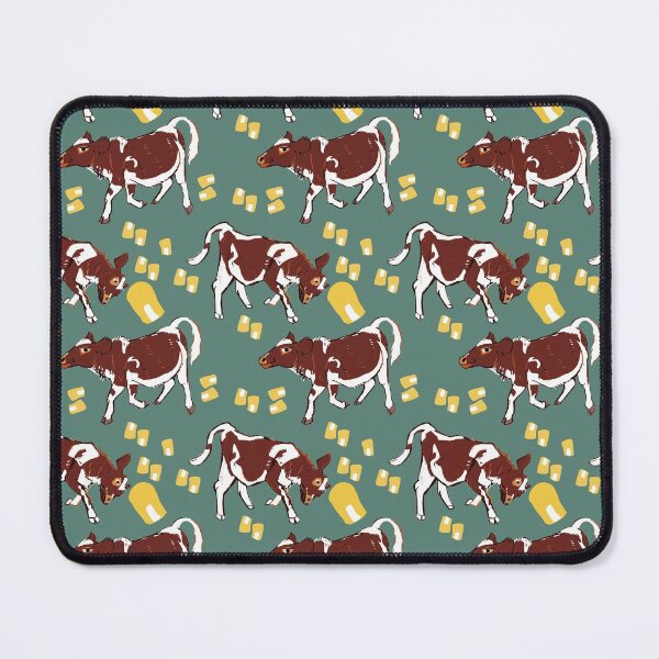 Item preview, Baby calf with corn in teal designed and sold by EskTuulispaa.