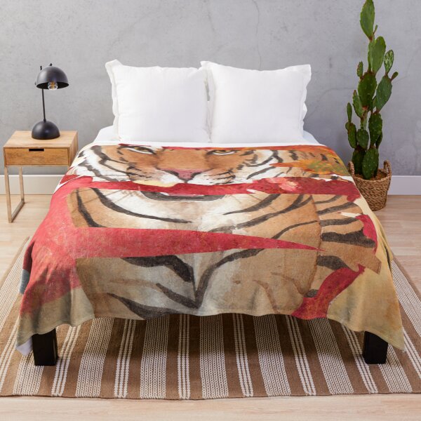 Item preview, Tigre brush stroke with african watercolor background designed and sold by MIRORA.