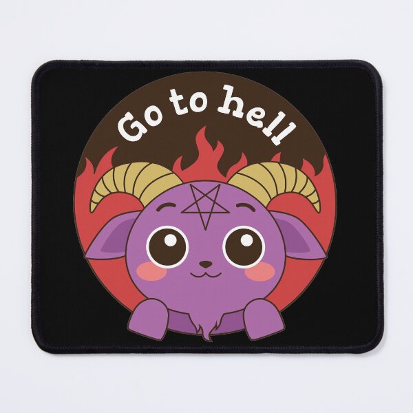 Item preview, Cute Go To Hell Goat designed and sold by Pink Pineapple Works.
