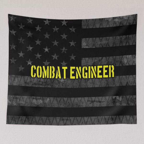 Item preview, Combat Engineer Subdued American Flag designed and sold by Jared Davies.