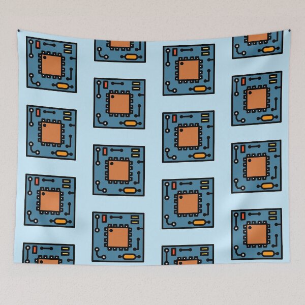 Item preview, Integrated electronic circuit IC art designed and sold by EngineersArt.