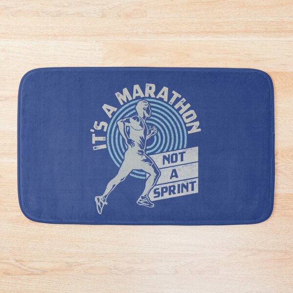 Item preview, It's A Marathon Not A Sprint runner motivational quote designed and sold by FontGraphics.