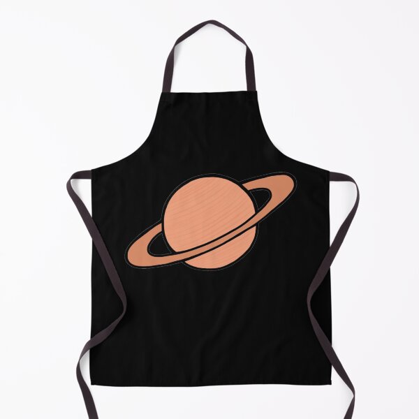 Item preview, Minimalistic Pastel Orange Saturn Planet In Space Galaxy designed and sold by Barolina.