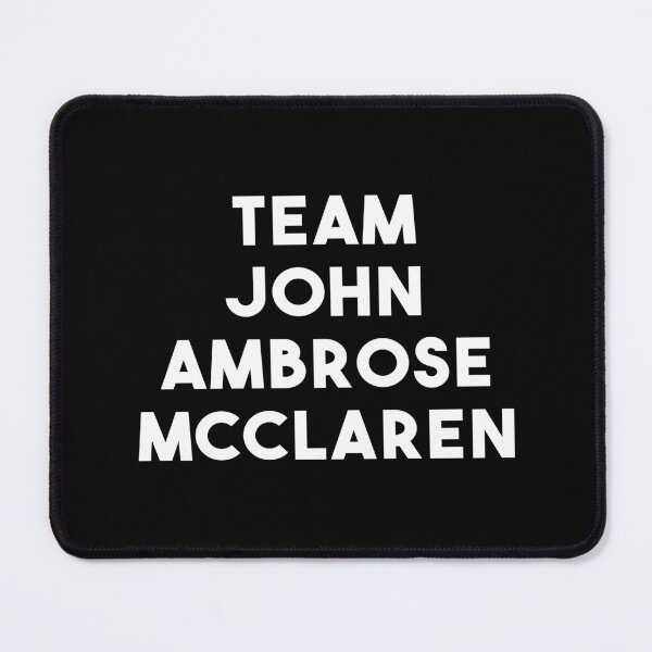 Item preview, Team John Ambrose Mcclaren (Black) designed and sold by quoteedesigns.
