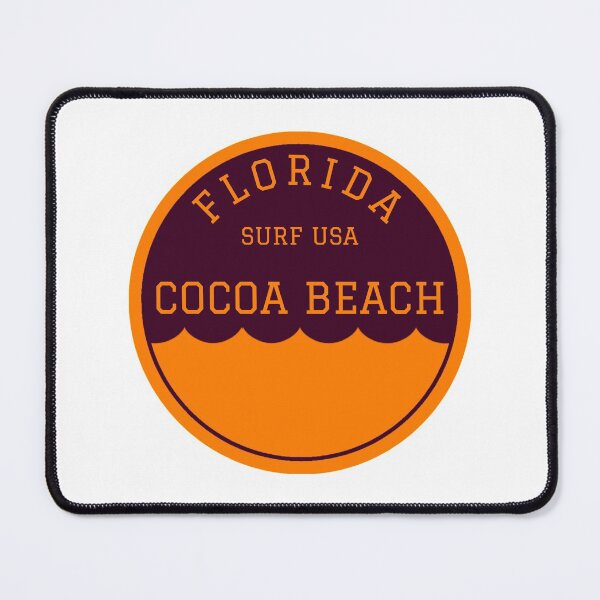 Item preview, Cocoa Beach Florida Vintage Retro Surf USA Travel Vacation Summer Sunset Beach designed and sold by tmartinezta.