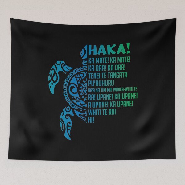 Item preview, New Zealand Haka Ka Mate Song Turtle Rugby Maori designed and sold by Lenny Stahl.