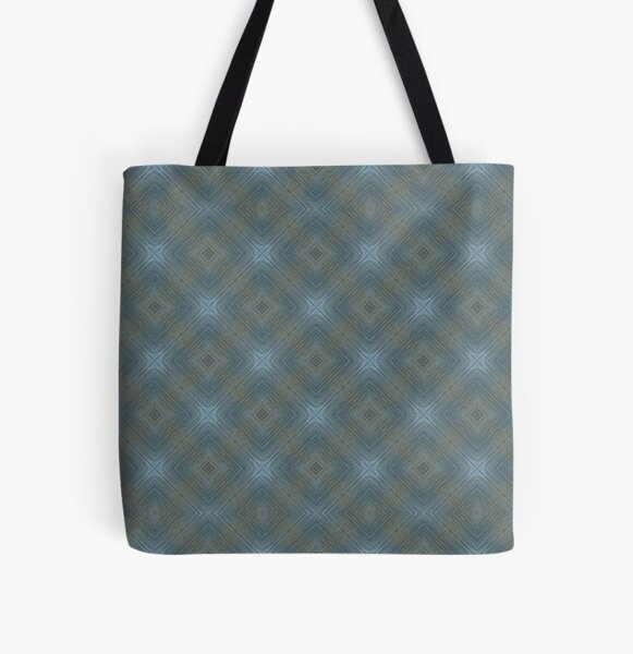 Soft Blue Pattern All Over Print Tote Bag