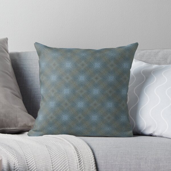 Soft Blue Pattern Throw Pillow