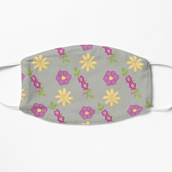 Floral pattern Flat Mask