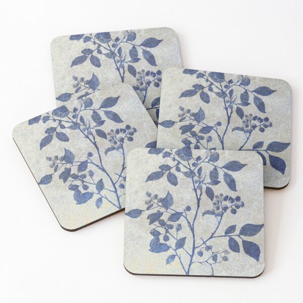 Item preview, Antique Botanical in Blue and Cream, 1 (Rustic Autumnal Collection) designed and sold by KShedenhelm.