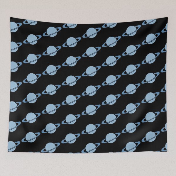 Item preview, Minimalistic Pastel Blue Saturn Planet In Space Galaxy designed and sold by Barolina.