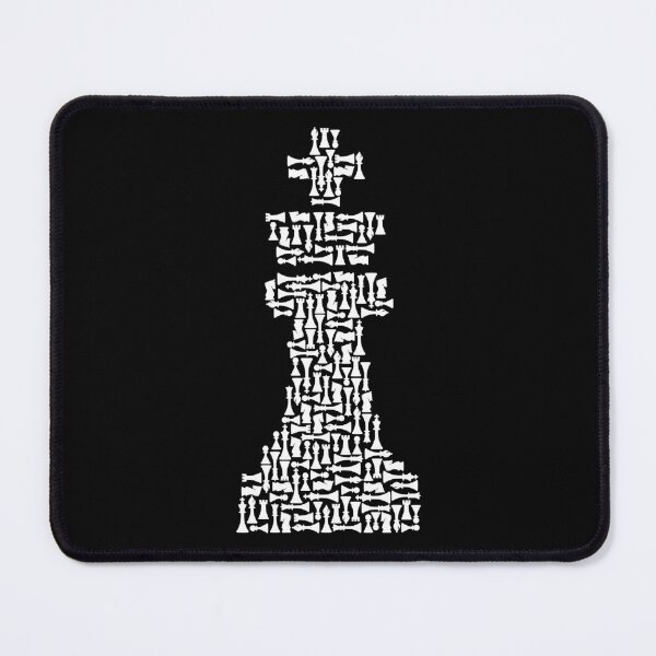 Item preview, White Chess King Piece Mosaic designed and sold by GrandeDuc.