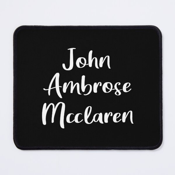Item preview, John Ambrose Mcclaren (Black) designed and sold by quoteedesigns.