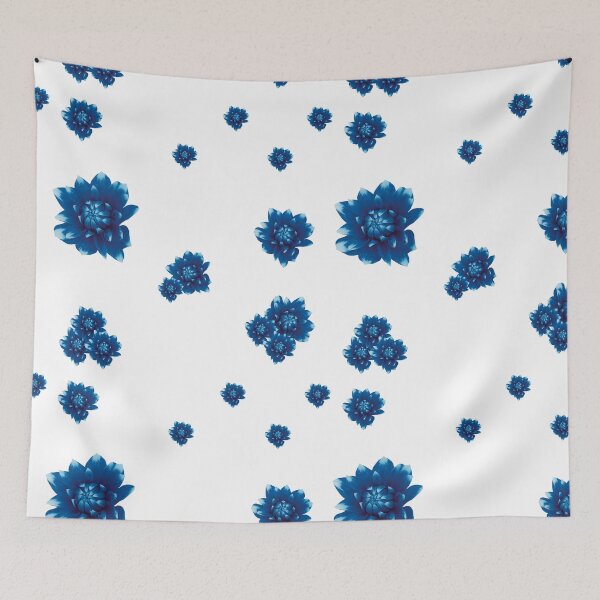 Item preview, Little Blue Handpainted Flowers designed and sold by PrimeDesignShop.