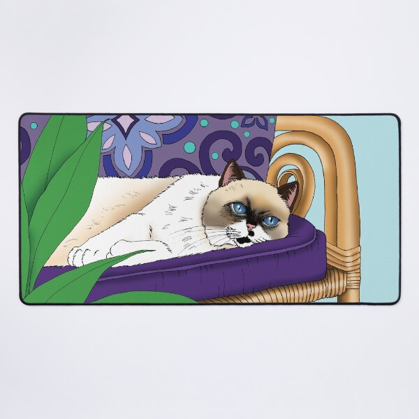 Kitty Lounger Desk Mat