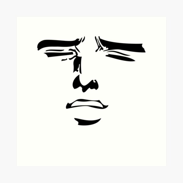 Kunstdrucke Anime Meme Face Redbubble