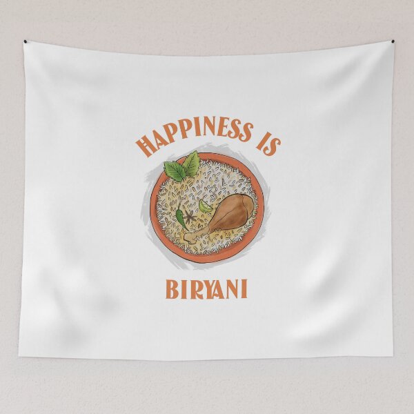 Item preview, Happiness is biryani designed and sold by MizzKarizmah.