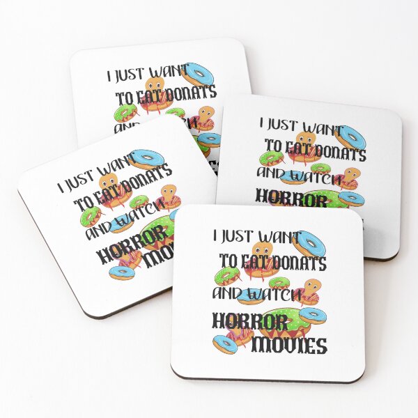 Item preview, I Just Want To Eat Donut And Watch Horror Movies designed and sold by Bodino.