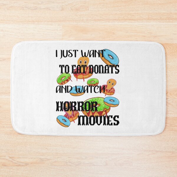 Item preview, I Just Want To Eat Donut And Watch Horror Movies designed and sold by Bodino.