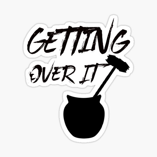 Getting Over It Stickers for Sale