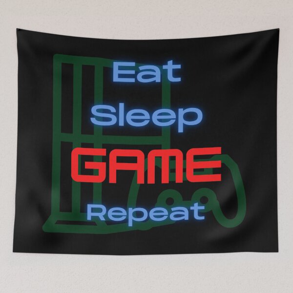 Item preview, Eat Sleep Game Repeat designed and sold by QLityProducts.